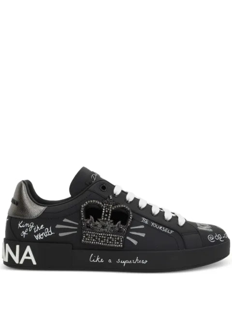 DOLCE E GABBANA PORTOFINO CALFSKIN CON CORONA