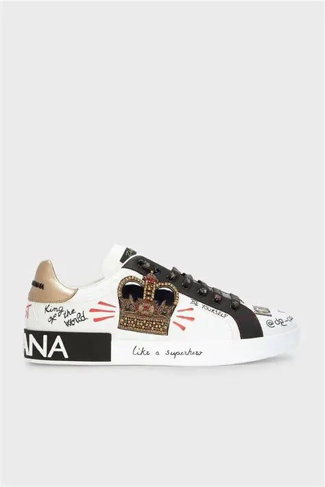 DOLCE E GABBANA PORTOFINO CALFSKIN CON CORONA